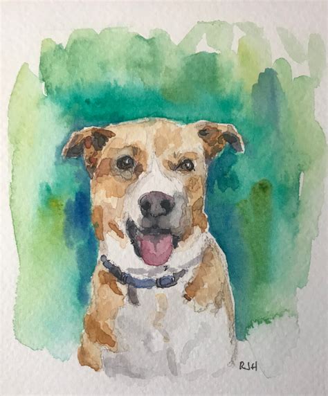 Custom Watercolor Pet Portrait Etsy