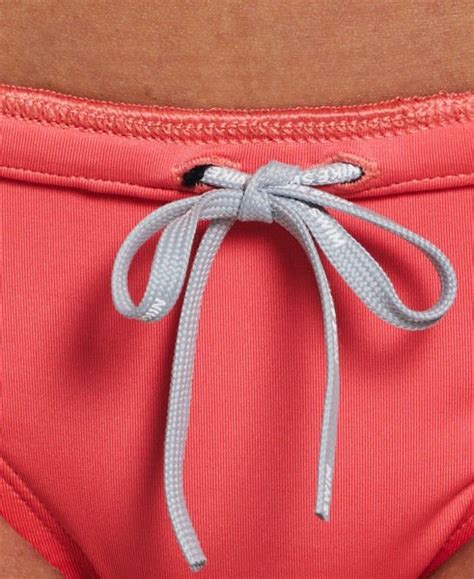 Strój kąpielowy damski Essential Racerback Bikini Set Nike Swim coral