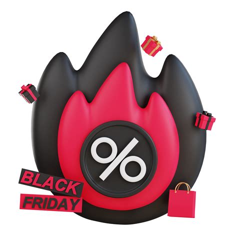 3D Black Friday Icon 14972870 PNG