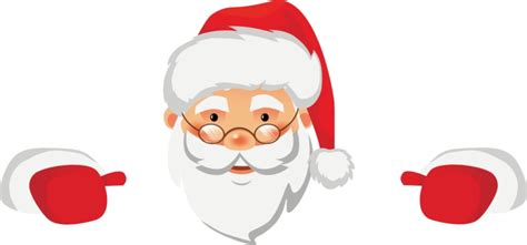 Santa Peeking PNG Transparent Images Free Download | Vector Files | Pngtree