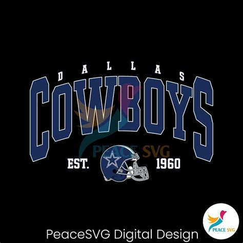 Vintage Dallas Cowboys 1960 Football SVG Digital Download » PeaceSVG