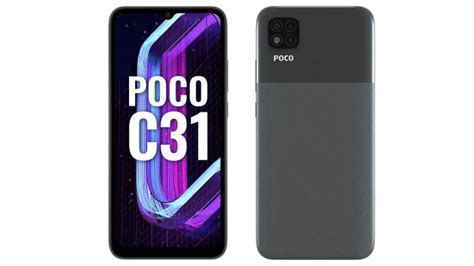 Poco C31 With MediaTek Helio G35 SoC, 5,000mAh Battery Launched in ...