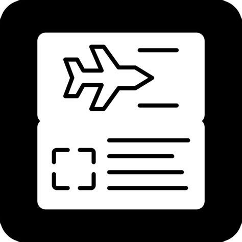 Plane Ticket Vector Icon 37513911 Vector Art At Vecteezy