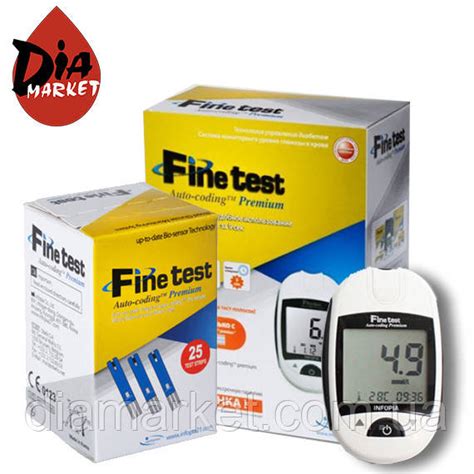 Глюкометр Файнтест "Finetest Auto-coding Premium" + 25 тест-полосок +25 ...
