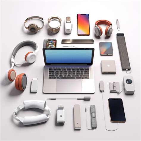 Laptop Accessories Premium Ai Generated Image