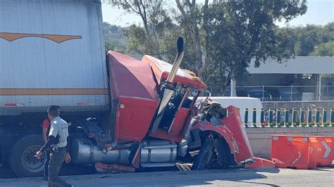 ¿qué Pasó En La Autopista México Querétaro Choque De Tráiler En Punta