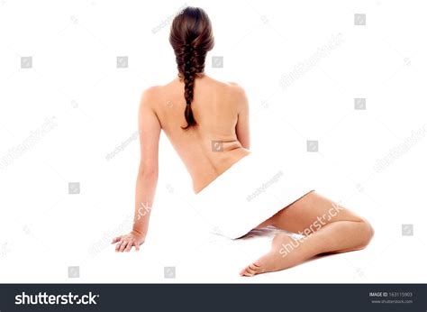 Sensual Nude Woman Covered Towel Stock Photo Shutterstock