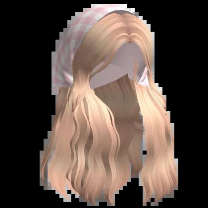 Soft Waves With Pink Plaid Bonnet Blonde Roblox Item Rolimon S