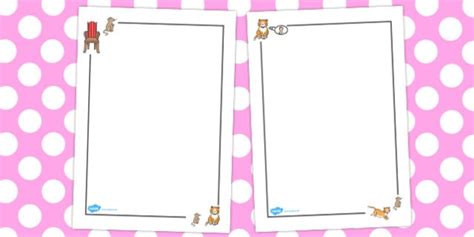 Pussy Cat Pussy Cat Page Borders Teacher Made