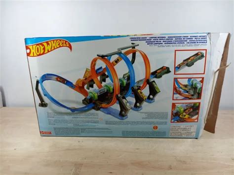 Hot Wheels Corkscrew Crash Track Set Picclick Uk