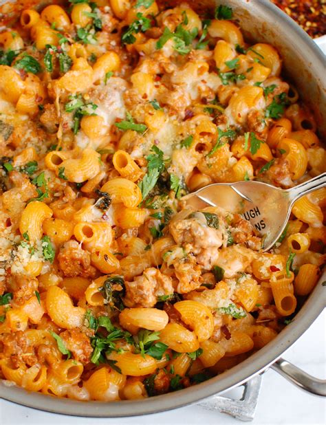 Spicy Sausage Pasta - A Cedar Spoon