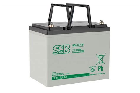 Акумуляторна батарея SBL75-12I AGM 12V 75Ah SSB Battery Germany (ресурс ...