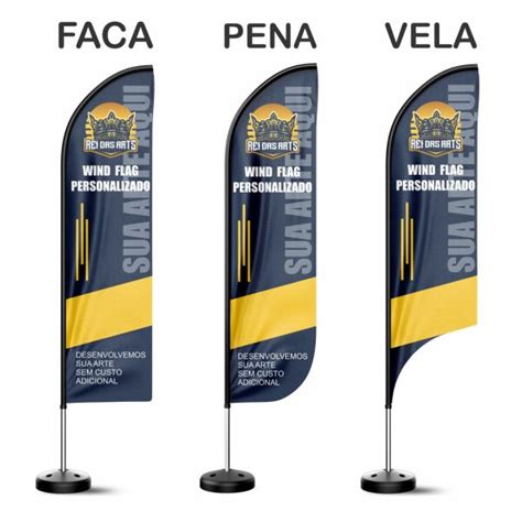 Wind Banner Personalizado Rei Das Arts