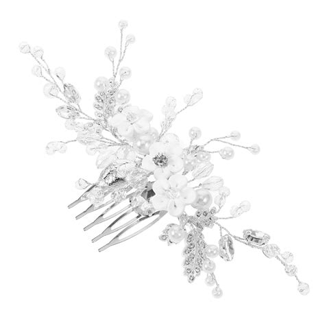 KAJNBN Bridal Hair Pieces 1Pcs Vintage Alloy Floral Hair Fork With