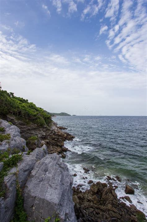 beautiful cliffs  koh sichangchonburithailand stock photo image
