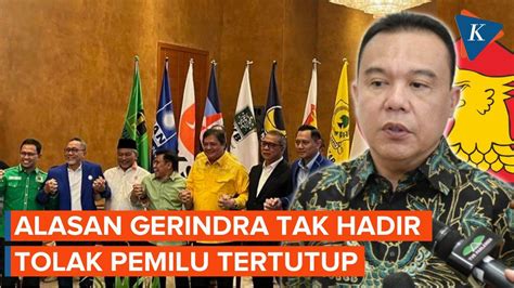 Gerindra Beri Penjelasan Tak Hadiri Pertemuan Parpol Tolak Sistem