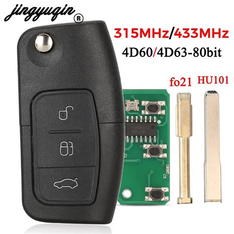 Jingyuqin ASK 315 433MHz Keyless Entry Remote Key For Ford Focus Mondeo