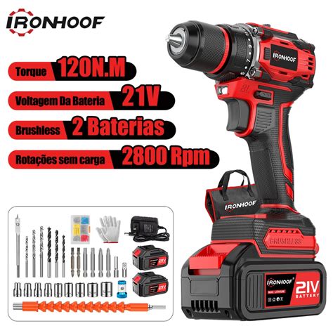 Furadeira Sem Fio Profissional - Furadeira Parafusadeira A Bateria Profissional Brushless Sem Fio ...