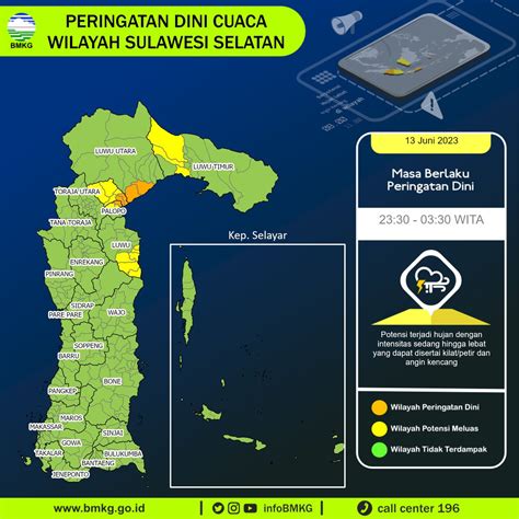 Bmkg On Twitter Update Peringatan Dini Cuaca Wilayah Sulawesi