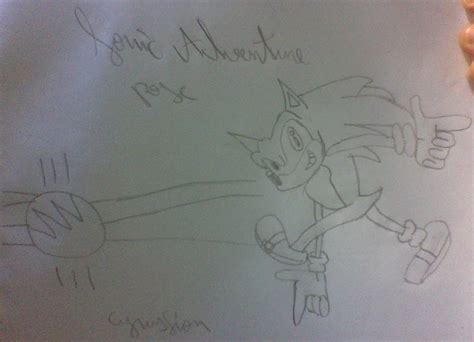 Sonic Adventure pose by CyrusLion on DeviantArt