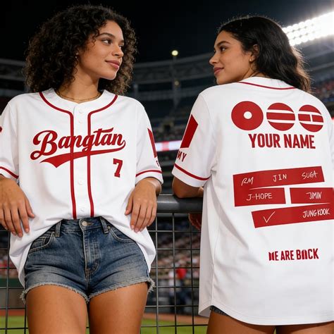 Bts Arirang Baseball Jersey Etsy