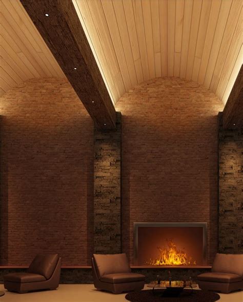 Cooper Industries Cove Lighting Arch Ceiling Brick Walls Vaulted