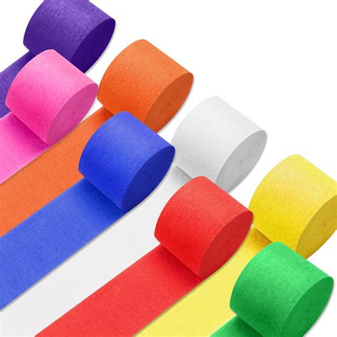 Amazon.com: PIGETALE Crepe Paper Streamers 8 Rolls 656ft, Pack of