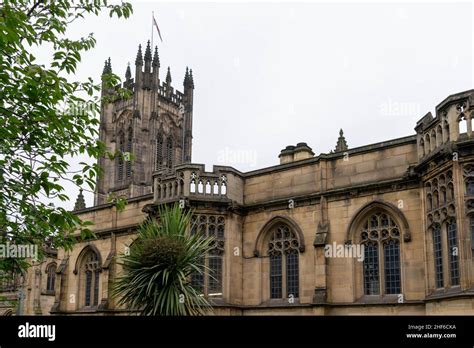 manchester cathedral exterior facade background landmark  city