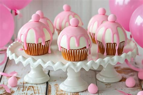 Premium Photo Pink Baby Shower Backgrounds For Girls