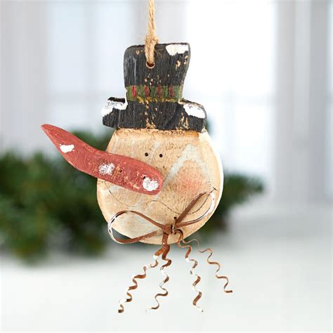 Rustic Snowman Ornament - Christmas Ornaments - Christmas and Winter ...