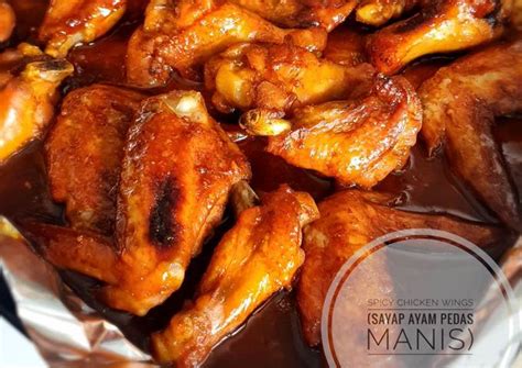 Resep Sayap Ayam Manis Pedas Oven Spicy Wings Oven Oleh Eva