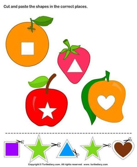 cut  paste shapes activities  kids fun craft activities