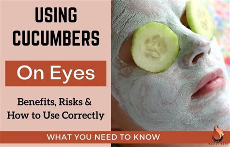 how long to put cucumbers on eyes