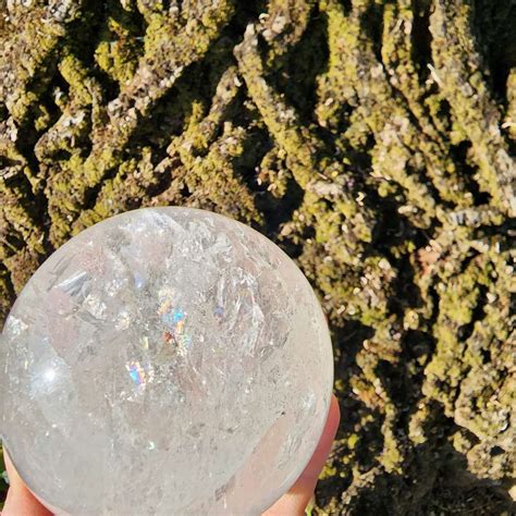 Clear Quartz Sphere1 Lovely Sunshine Crystals