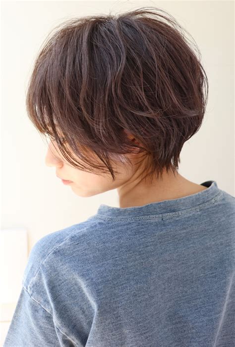 小顔ショート ショートヘア ナチュラル ショート×care 梅田×waka×472027 Hair