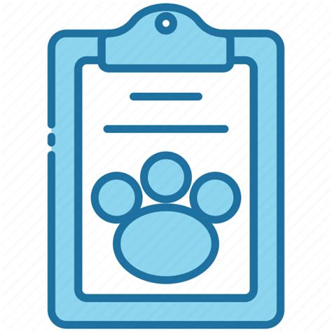 Clipboard Pet Document Medical Report Wildlife Icon Download On