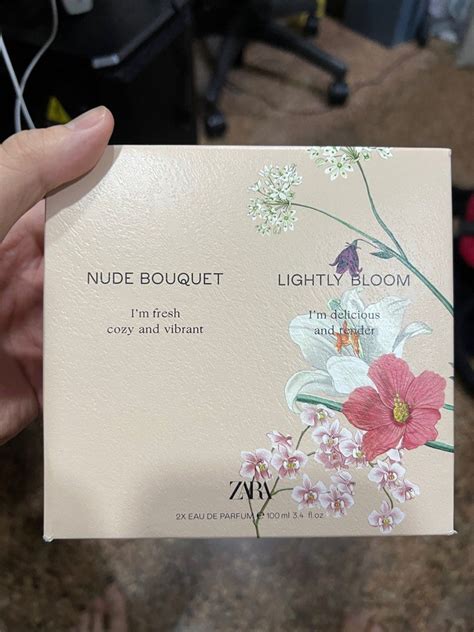 Nude Bouquet Lightly Bloom ZARA Perfume Beauty Personal Care Fragrance Deodorants On