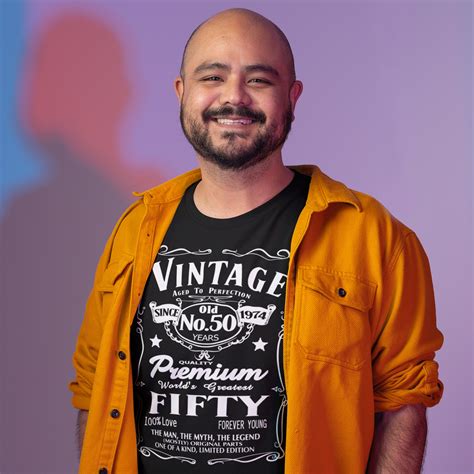 Vintage 50th Birthday Ideas For Men Funny Ts For Him Since 1974 Men