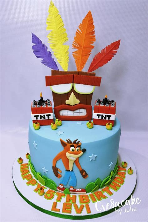 Crash Bandicoot Birthday Cake Crash Bandicoot 10th Birthday Parties 6th Birthday Parties