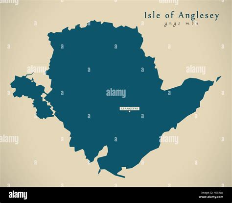 Map of anglesey hi-res stock photography and images - Alamy