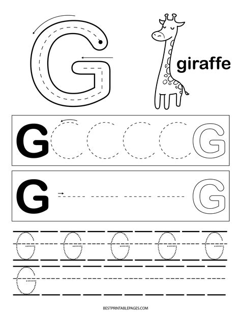 printable letters g 9