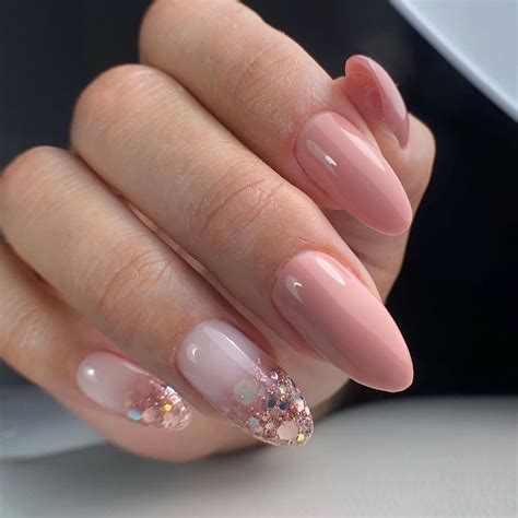 The Nailhouse Biab Gel Nails On Instagram Nude With Sparkle How Gorgeous Are These Natural