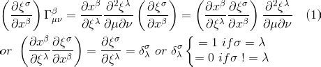 Einstein Relatively Easy - Christoffel symbols in terms of the metric ...