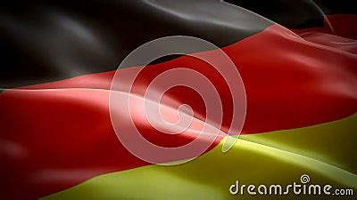 Germany Flag Video Waving In Wind Realistic Deutchland Flag Background