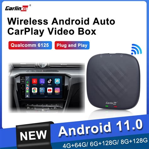 Carlinkit Android 11 Plus Wireless Android Auto & Apple Carplay Mini Ai ...