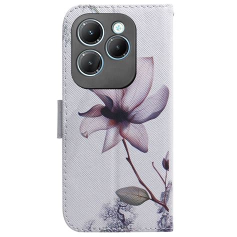 For Infinix Hot Pro Coloured Drawing Flip Leather Phone Case Magnolia Alexnld