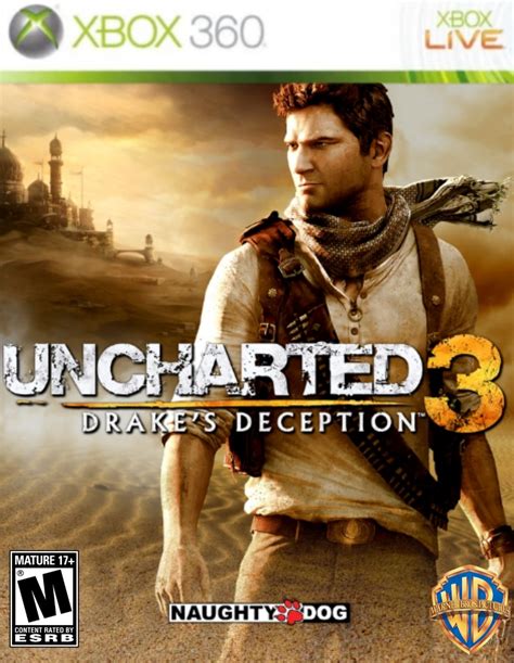 Uncharted 3: Drake's Deception Xbox 360 Cover by RuthlessGuide1468 on ...