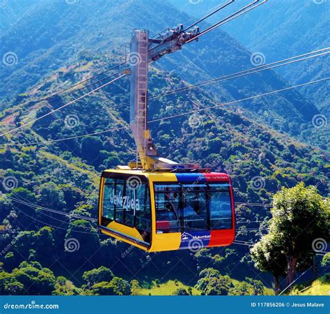 Mukumbari Cable Car System Cabin in Venezuela Editorial Photo - Image