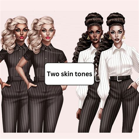 Boss Lady Clipart Boss Babe PNG Planner Clipart Doll Fashion Girl Clipart Clipart Bundle