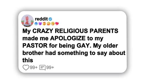 My CRAZY RELIGIOUS PARENTS Made Me APOLOGIZE To My PASTOR For Being GAY Reddit Shorts Viral